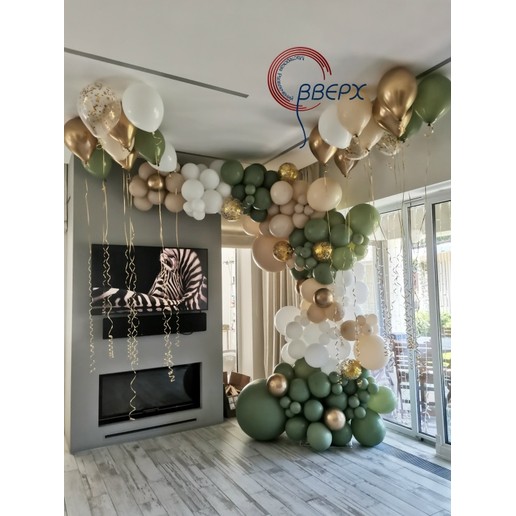 Фотозона на стойке "Эвкалипт/золото"