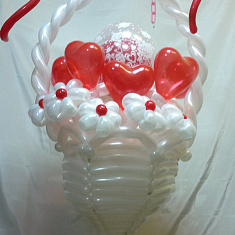 Свадебный букет из шаров, 1300 рублей